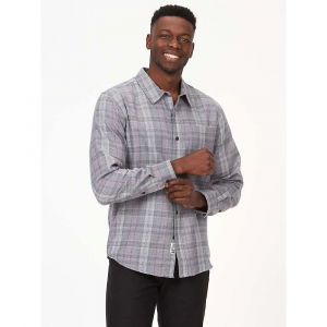 Marmot Men's Fairfax Novelty Heathered Lightweight Flannel LS Shirt - Medium - Steel Onyx