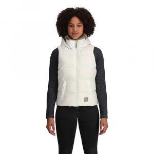 Outdoor Research Women's Coldfront Hooded Down II Vest - Large - Snow