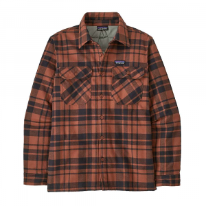 Patagonia Men's Insulated Organic Cotton Midweight Fjord Flannel Shirt - XL - Ice Caps  Burl Red