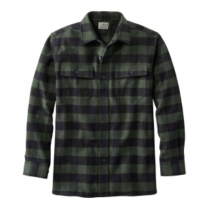 L.L.Bean Men's Chamois Plaid Shirt - XL Regular - Forest Shade
