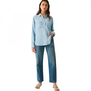 Faherty Women's Chambray Button Down Shirt - Small - Mid Wash