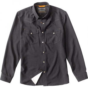 Orvis Men's Tech Chambray Western Shirt - Large - Black