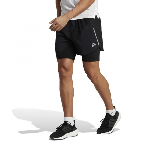 Adidas Men's Designed 4 Run 2In1 Short - XL - Black