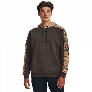 Under Armour Men's Rival Camo Blocked Hoodie - XL - Charcoal / Black