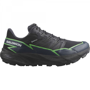 Salomon Men's Thundercross GTX Shoe - 12 - Black / Green Gecko / Black