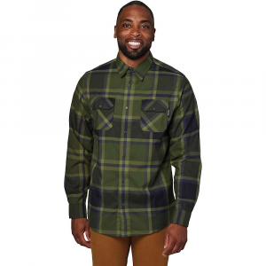 Flylow Men's Handlebar Tech Flannel Shirt - Large - Pine / Night Plaid
