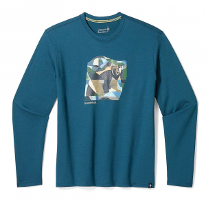 Smartwool Bear Country Graphic LS Tee - XL - Twilight Blue