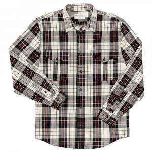 Filson Men's Lightweight Alaskan Guide Shirt - Small - Off White / Black / Red