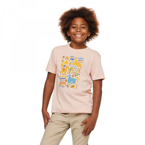 Cotopaxi Kids' Llama Party Organic T-Shirt - Large - Rosewood