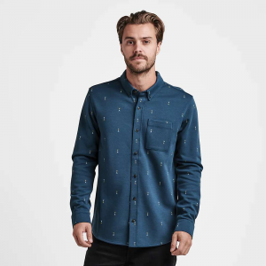 Roark Men's Scholar Metro LS Shirt - XL - Deep Blue