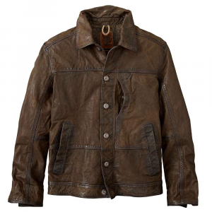 Timberland Mens Tenon Leather Bomber Jacket