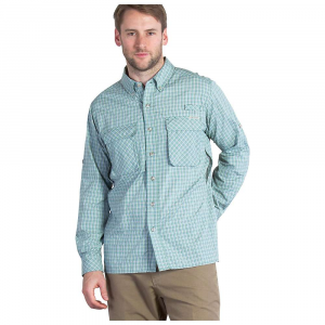 ExOfficio Men's Air Strip Micro Plaid LS Shirt