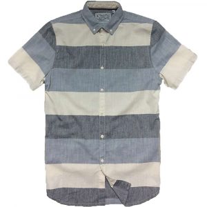 Jeremiah Men's Slub Woven Stripe S/S Shirt