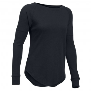 Under Armour Womens Favorite Waffle Open Neck LS Top