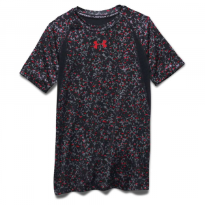 Under Armour Boys' Heatgear Armour UP Printed SS Fitted T Shirt