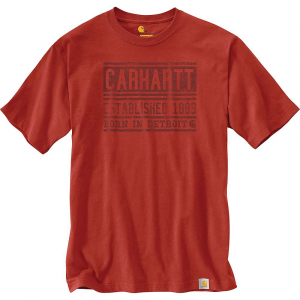 Carhartt Mens Workwear Graphic Born In Detroit SS T Shirt