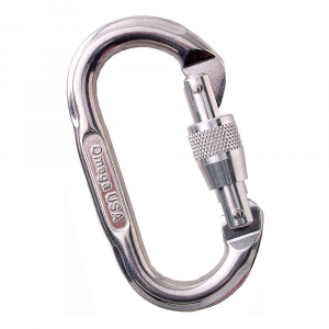 Omega Pacific ISO Cold Forged Standard Oval Locking Carabiner