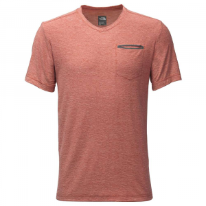 The North Face Mens SS FlashDry Heather V Neck Top