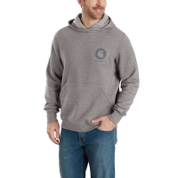 Carhartt Men's Force Delmont Pullover Hooded Sweatshirt - Large Tall - Asphalt Heather / Gray