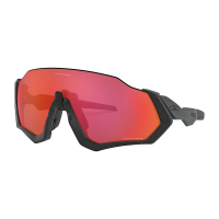 Oakley Flight Jacket Sunglasses - One Size - Matte Black/Prizm Trail Torch