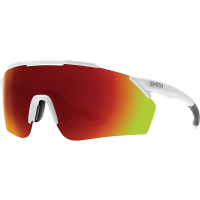 Smith Ruckus ChromaPop Sunglasses - One Size - Matte White / ChromaPop Red Mirror