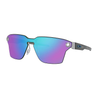 Oakley Lugplate Satin Sunglasses - One Size - Chrome / Prizm Sapphire