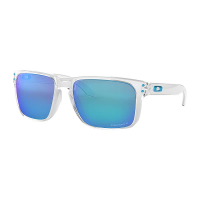 Oakley Holbrook XL Polarized Sunglasses - One Size - Polished Clear / Prizm Sapphire Polarized
