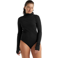 Icebreaker Women's Queens LS High Neck Bodysuit - Small - Black
