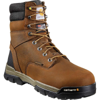 Carhartt Men's Ground Force 8 Inch Insulated Waterproof Work Boot - Co - 8 - Bison Brown Oil Tan