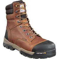 Carhartt Men's Ground Force 8 Inch Waterproof Work Boot - Composite To - 10 Wide - Peanut Oil Tan Leather