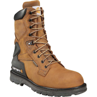 Carhartt Men's Heritage 8 Inch Waterproof Work Boot - Steel Toe - 13 Wide - Bison Brown Oil Tan