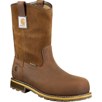 Carhartt Men's Classic Welt 10 Inch Waterproof Pull On Boot - Soft Toe - 11 - Dark Bison Oil Tanned