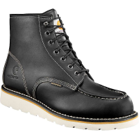 Carhartt Men's Wedge 6 Inch Waterproof Boot - Soft Toe - 7 - Black Oil Tanned