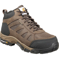 Carhartt Men's Comfort Hiker Lightweight Waterproof Work Boot - Nano C - 14 - Dark Brown Leather / Nylon