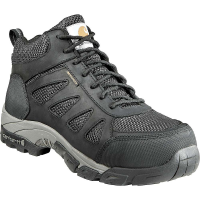 Carhartt Men's Comfort Hiker Lightweight Waterproof Work Boot - Nano C - 13 Wide - Black Leather / Nylon