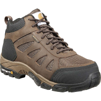 Carhartt Men's Comfort Hiker Lightweight Waterproof Work Boot - Soft T - 14 - Dark Brown Leather / Nylon