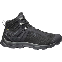 KEEN Men's Venture Mid Height Waterproof Hiking Boots - 8 - Black / Black