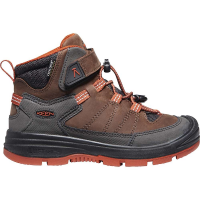 KEEN Kids' Redwood Mid WP Boot - 8 - Coffee Bean / Picante