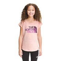 The North Face Girls' Graphic SS Tee - Medium - Peach Pink