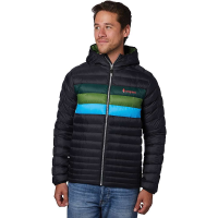 Cotopaxi Men's Fuego Down Hooded Jacket - Small - Black Stripes