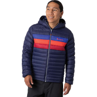 Cotopaxi Men's Fuego Down Hooded Jacket - Small - Maritime / Blue Violet Stripes