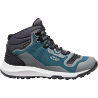 KEEN Women's Tempo Flex Mid Waterproof Boot - 7.5 - Blue Coral / Star White