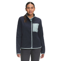 The North Face Women's Snap-Front Mountain Sweatshirt - Small - Aviator Navy / Silver Blue