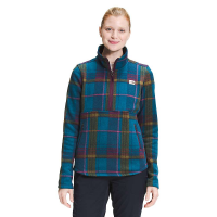 The North Face Women's Printed Crescent 1/4 Zip Pullover - XS - Blackberry Wine Exploded Plaid Print