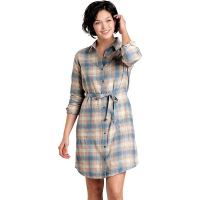 Toad & Co Women's Re-Form Flannel Shirt Dress - XS - Almond