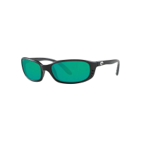 Costa Del Mar Men's Brine Polarized Sunglasses - One Size - Black/Green Glass W580