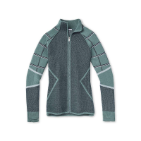 Smartwool Women's Dacono Ski Full Zip Sweater - Small - Blue Spruce Heather