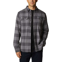 Columbia Men's Flare Stretch Flannel Shirt - Large - City Grey Twill Buffalo Check