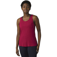 Prana Women's Foundation Scoop Neck Tank Top - Large - Red Berry Heather
