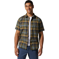 Mountain Hardwear Men's Big Cottonwood SS Shirt - 3XL Tall - Stone Green